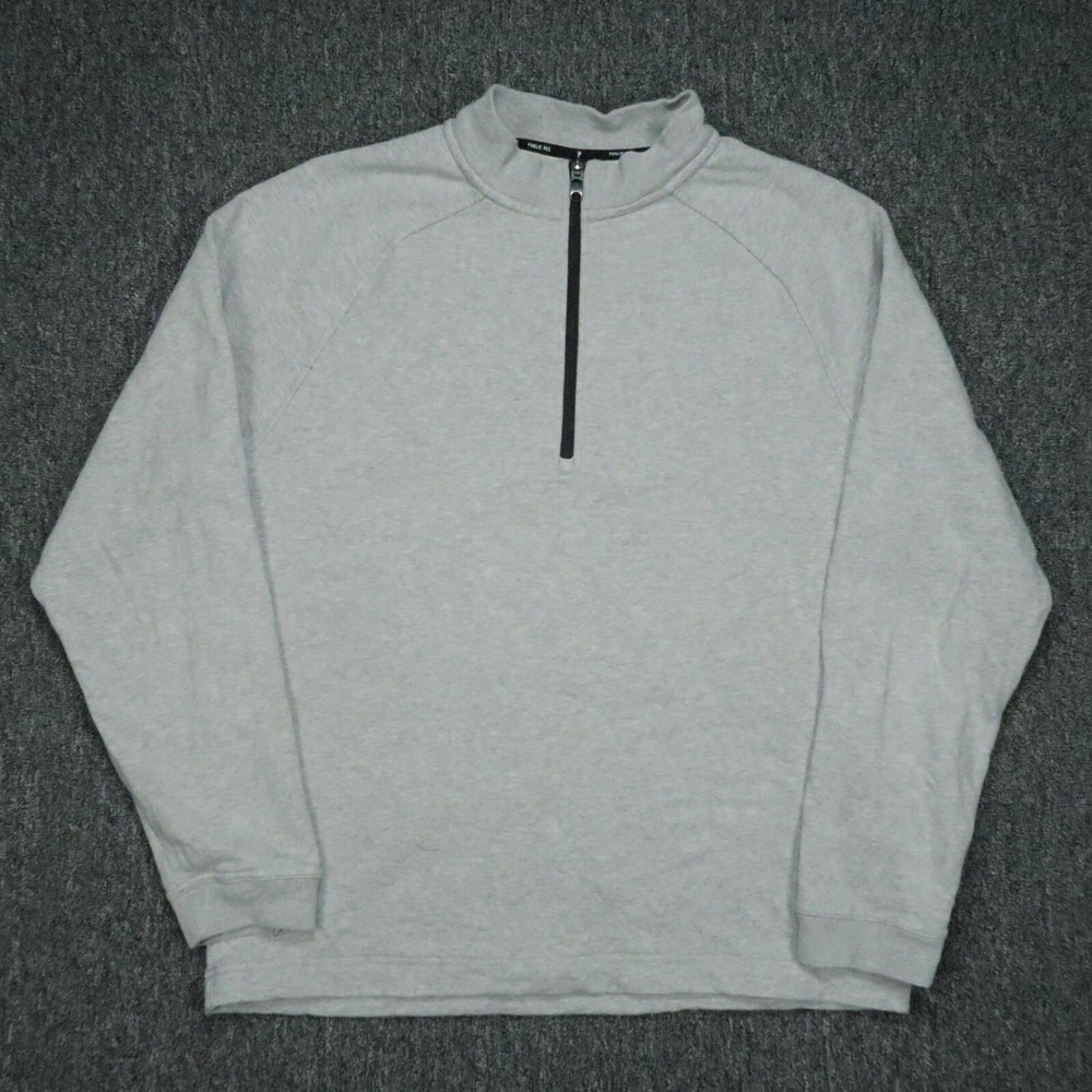 Public Rec Pullover Mens Extra Large Gray Weekend Half Zip Performance XL